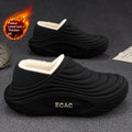 New Warm, Fleece-lined, Thickened Indoor House Slippers With Non-slip, Waterproof Soles