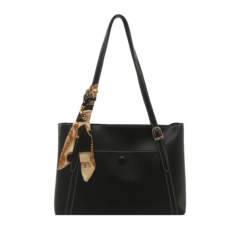 Womens Simple Casual High-Capacity Shoulder Bag